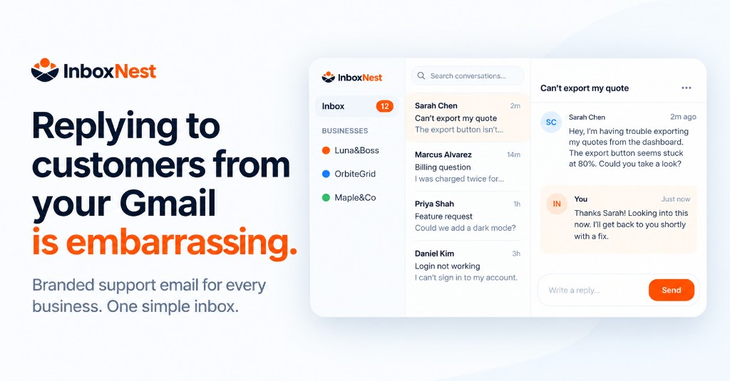 Answering customer requests from Gmail is embarrassing